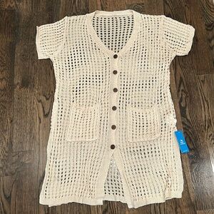 NEW Cupshe crochet swim coverup